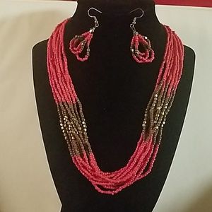 Vintage Seed Bead Necklace Set